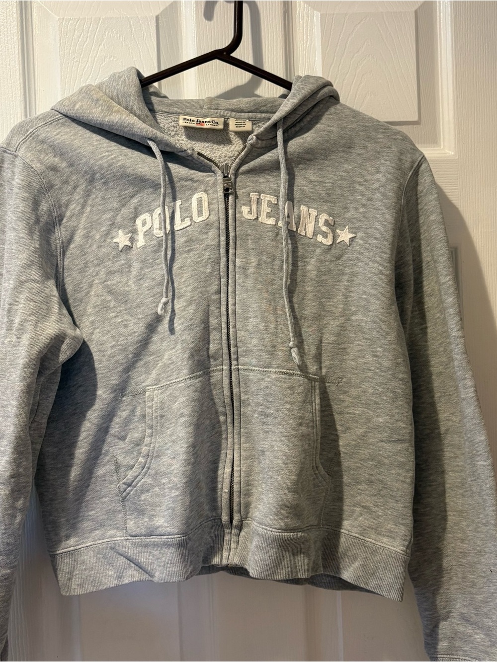 Apollo Jeans Light Gray Zip-Up Hoodie Sweater